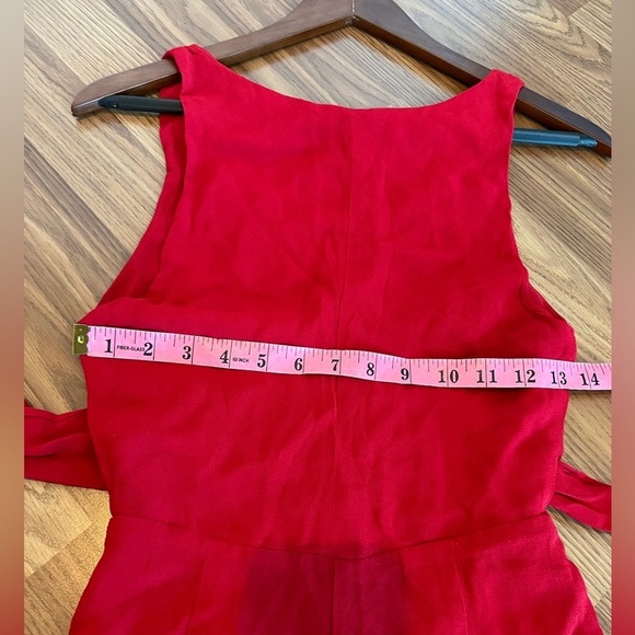 Reformation Red Wide-Leg Jumpsuit with Fitted Bodice - Picture 13 of 16